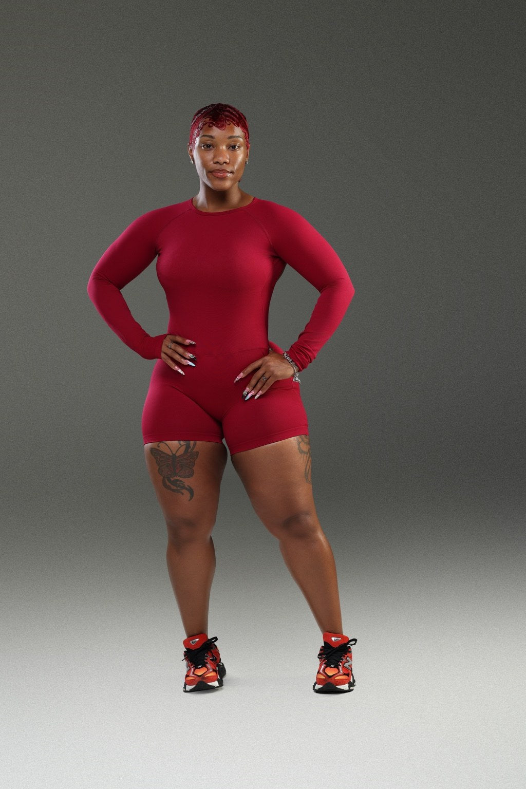 Sculpt Muse Open-Back Romper